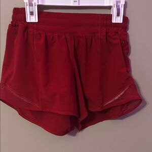 Women's Red Lululemon Shorts